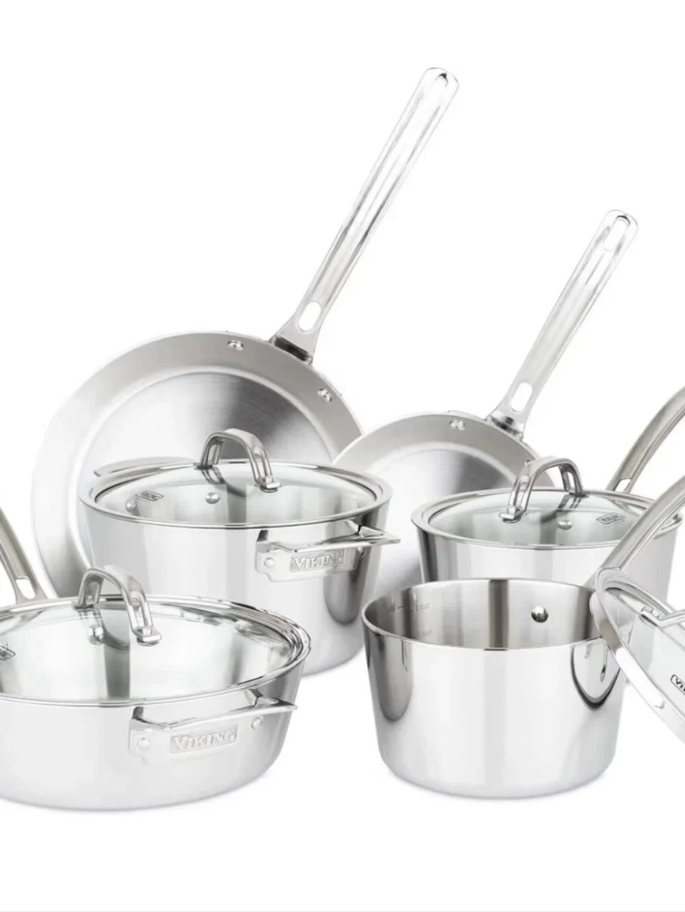 Viking Contemporary 3-Ply Stainless Steel 10-PC Cookware Set